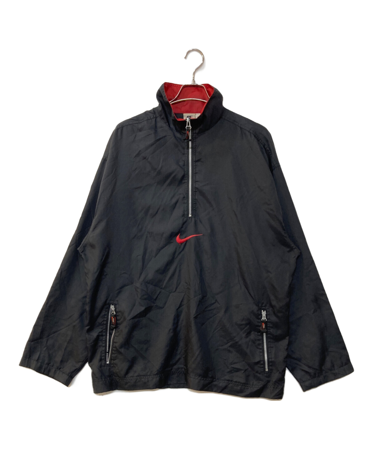 中古・古着通販】NIKE (ナイキ) 90`sセンターロゴアノラック ブラック