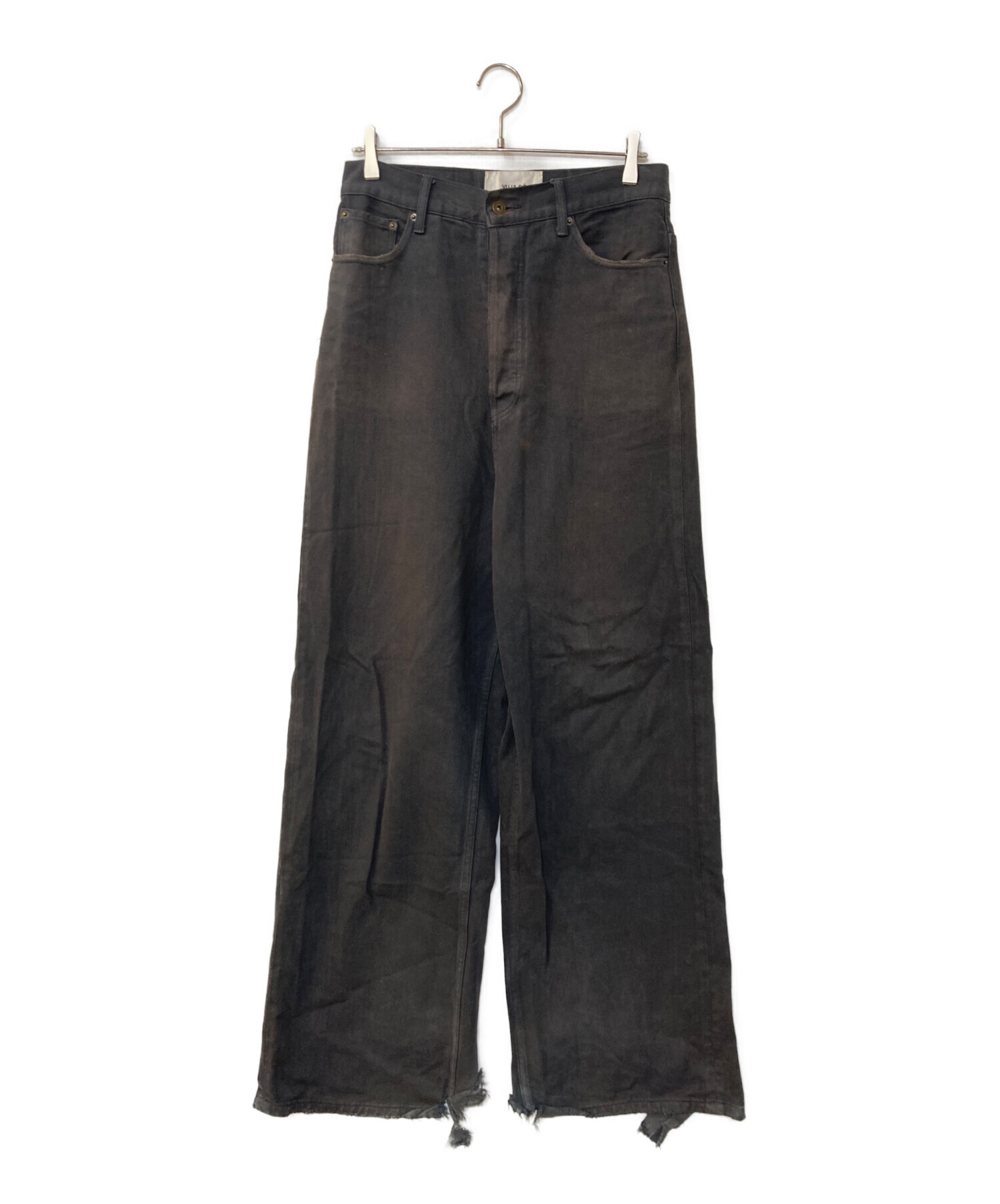 中古・古着通販】Vuja De (ヴジャデ) バギーブラックデニムパンツ