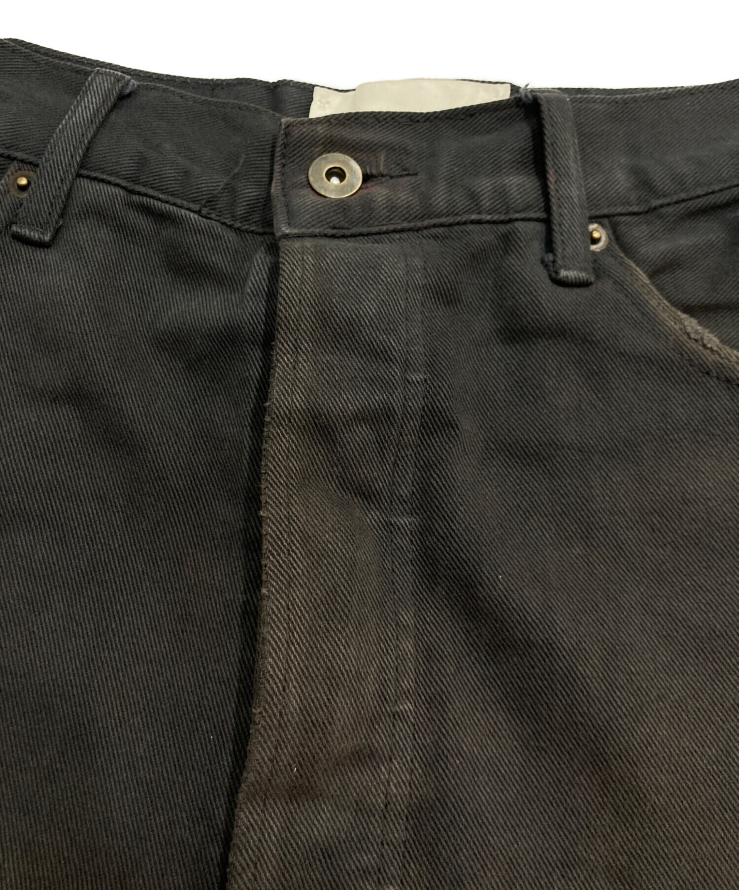 中古・古着通販】Vuja De (ヴジャデ) バギーブラックデニムパンツ