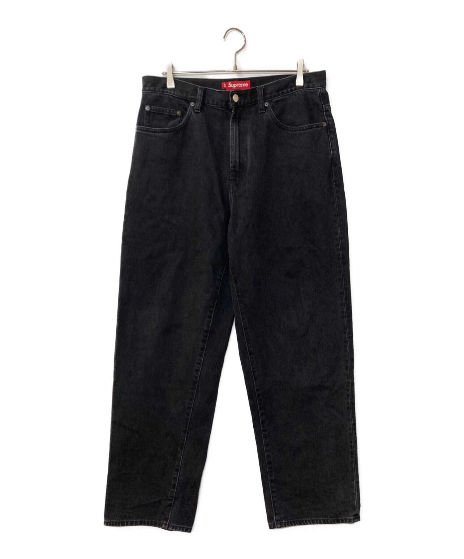 Supreme クラシックロゴ　ブラック　バギーデニム　パンツ　32 メンズ 中古・古着通販】SUPREME (シュプリーム) Baggy Jean バギーデニム