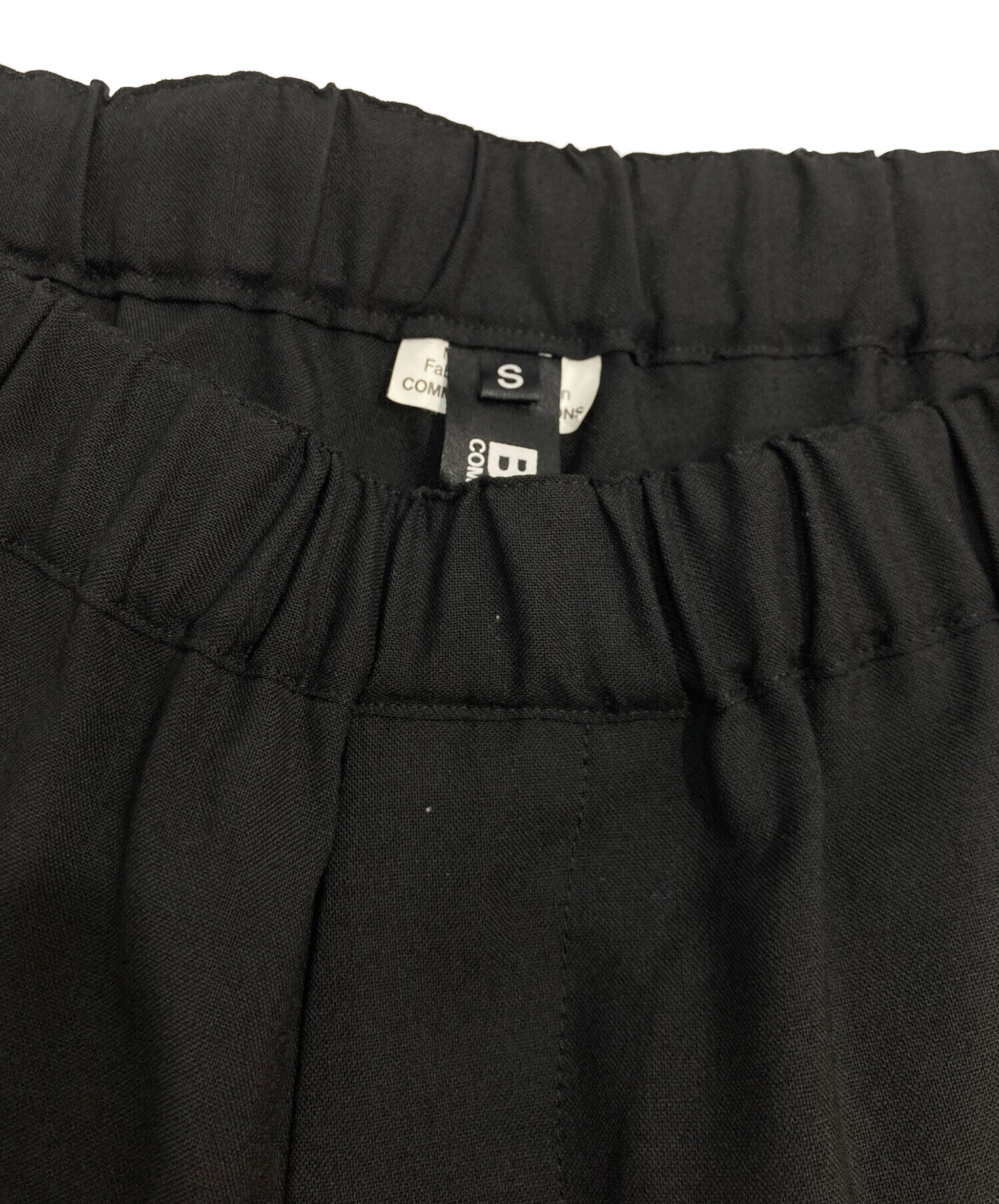 コムデギャルソン 2015AW 立体 ドローストリング ワイドパンツ 中古・古着通販】BLACK COMME des GARCONS (ブラックコムデギャルソン