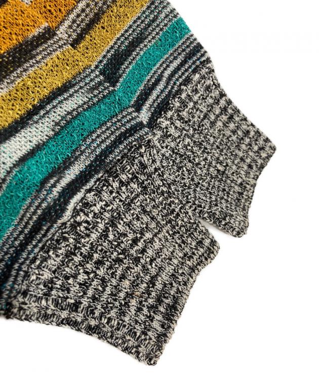 中古・古着通販】MISSONI (ミッソーニ) ボーダーニットカーディガン