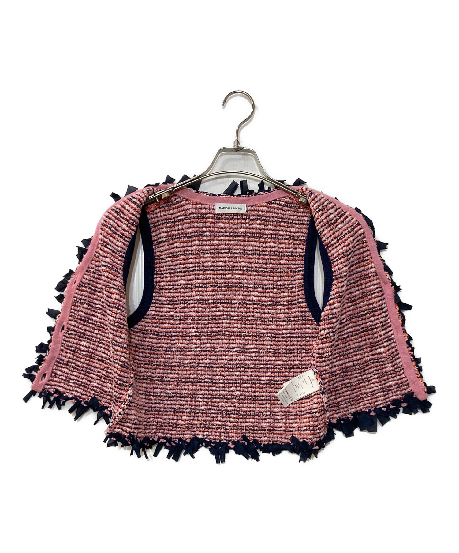 中古・古着通販】MAISON SPECIAL (メゾンスペシャル) Tweed Knit Vest