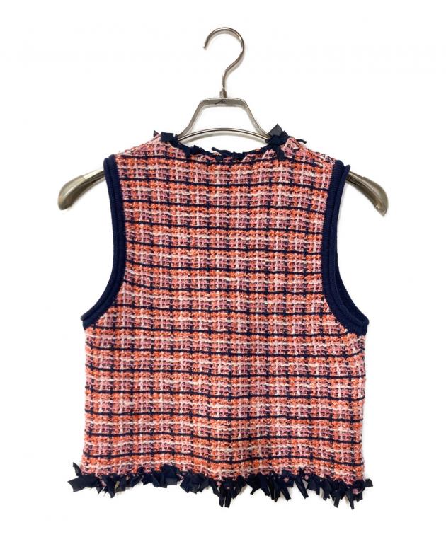 中古・古着通販】MAISON SPECIAL (メゾンスペシャル) Tweed Knit Vest