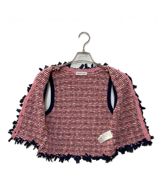 中古・古着通販】MAISON SPECIAL (メゾンスペシャル) Tweed Knit Vest