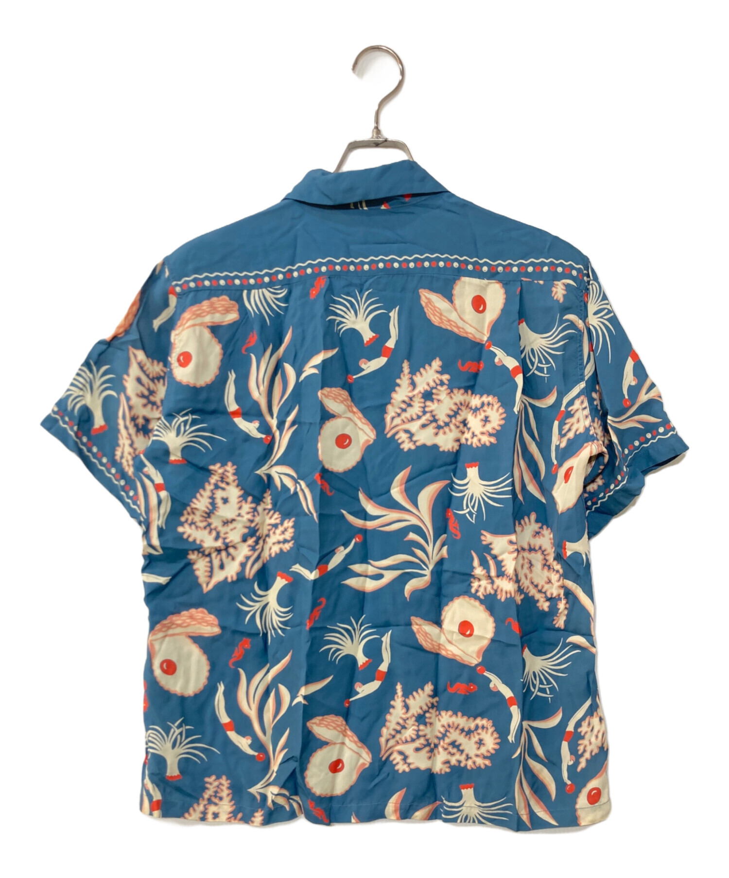【新品】SUNSURF × BEAMS 別注 雷門 アロハシャツ 中古・古着通販】BEAMS (ビームス) 雷門アロハシャツ ブルー サイズ:M