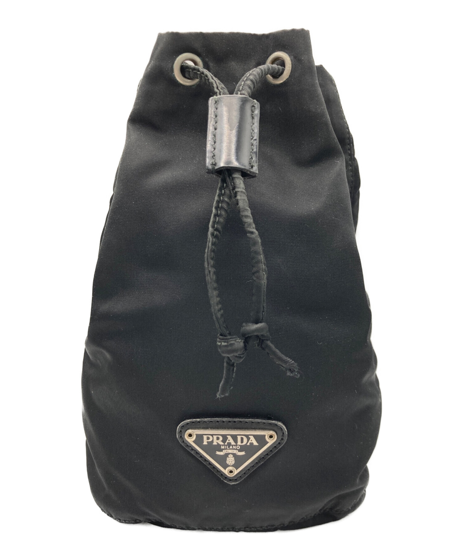 中古・古着通販】PRADA (プラダ) トライアングルロゴナイロンポーチ 