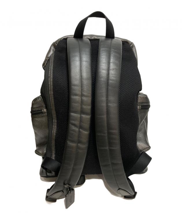 中古・古着通販】COACH (コーチ) PEBBLED LEATHER BACK PACK レザー