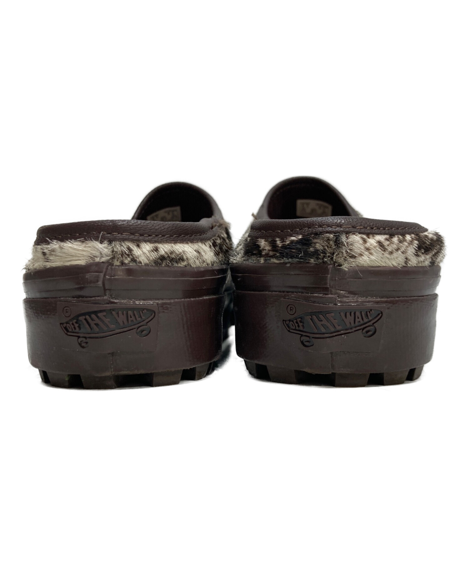 中古・古着通販】VANS (ヴァンズ) ハラコスリッポン ブラウン サイズ 