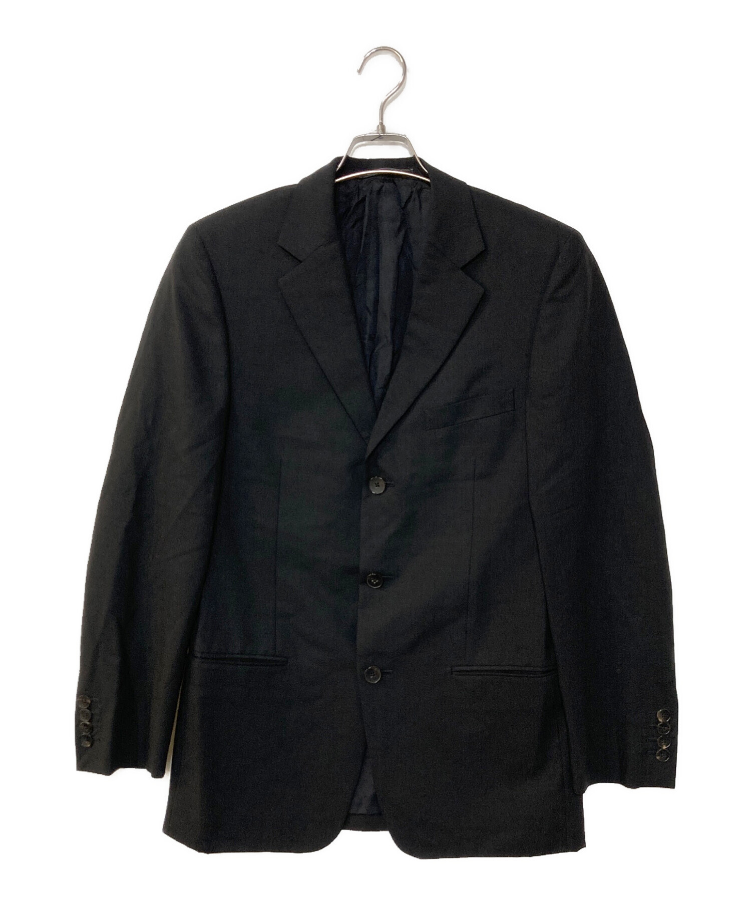 ■ a608 GUCCI【グッチ】 テーラード ジャケット ブラック 中古・古着通販】GUCCI (グッチ) モヘヤ混3Bテーラードジャケット