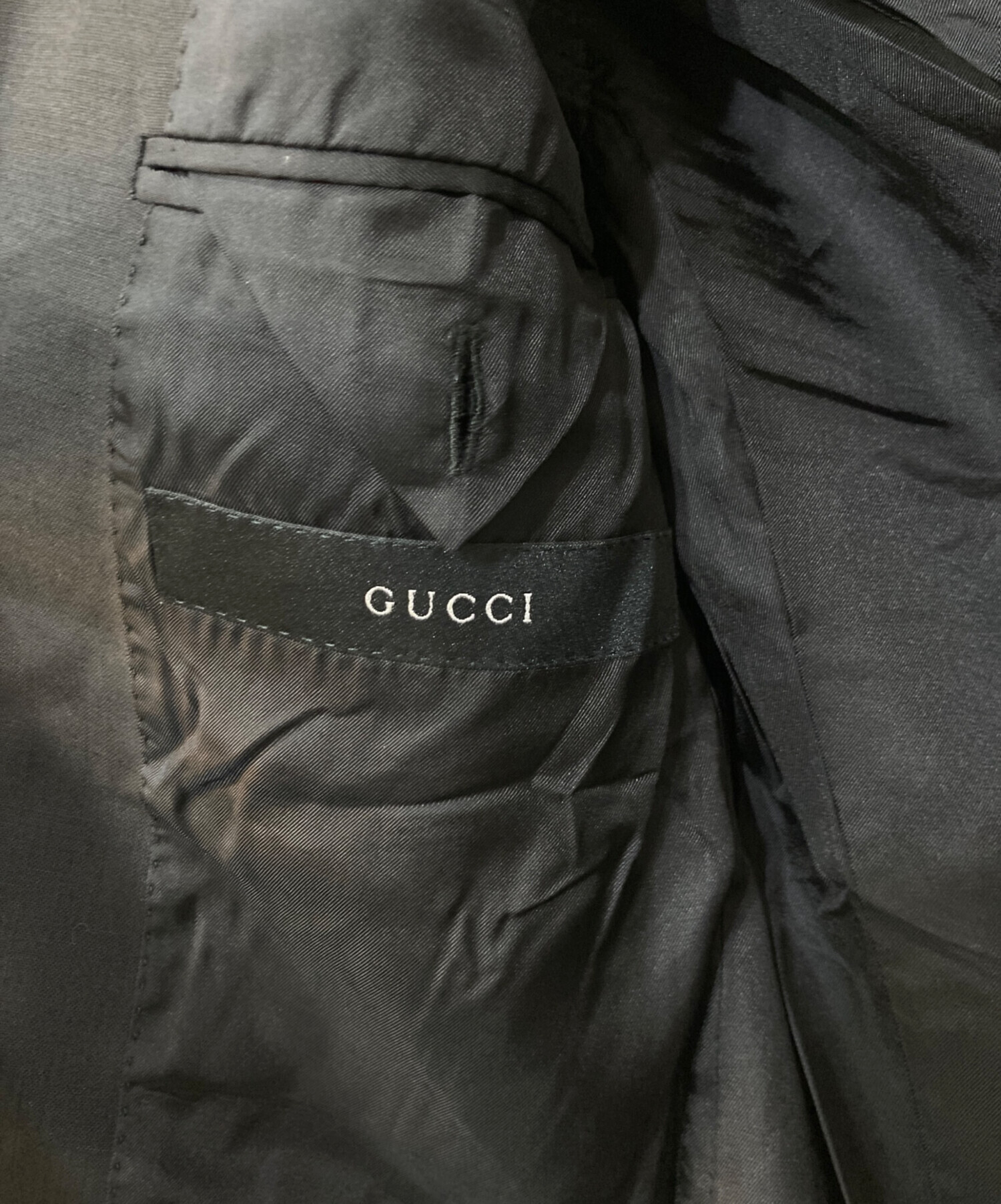 中古・古着通販】GUCCI (グッチ) モヘヤ混3Bテーラードジャケット