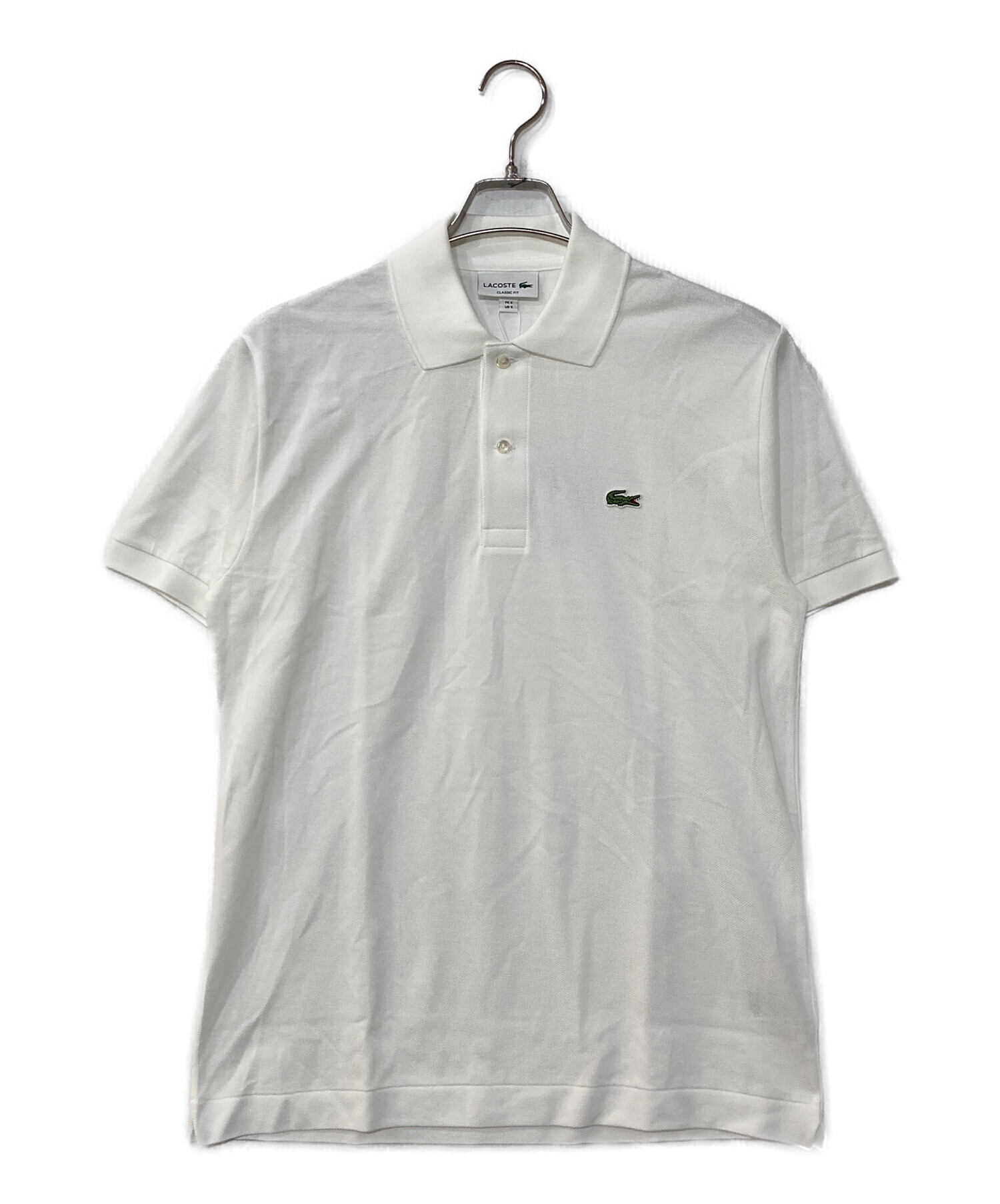 中古・古着通販】LACOSTE (ラコステ) ポロシャツ ホワイト サイズ:S