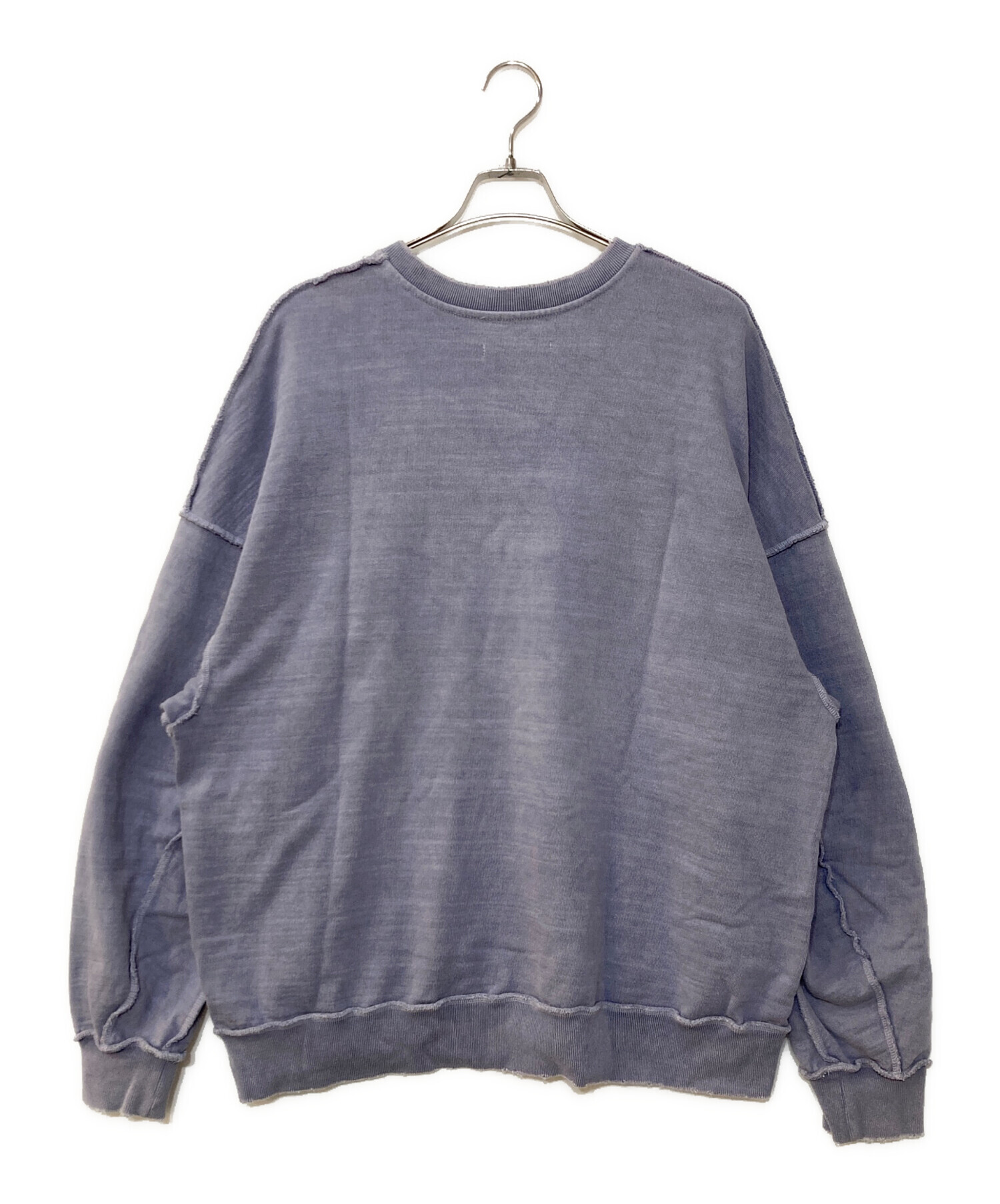 だ※ち 中古・古着通販】jieda (ジエダ) DAMAGE ZIP OVER SWEAT CREW/ダメージ