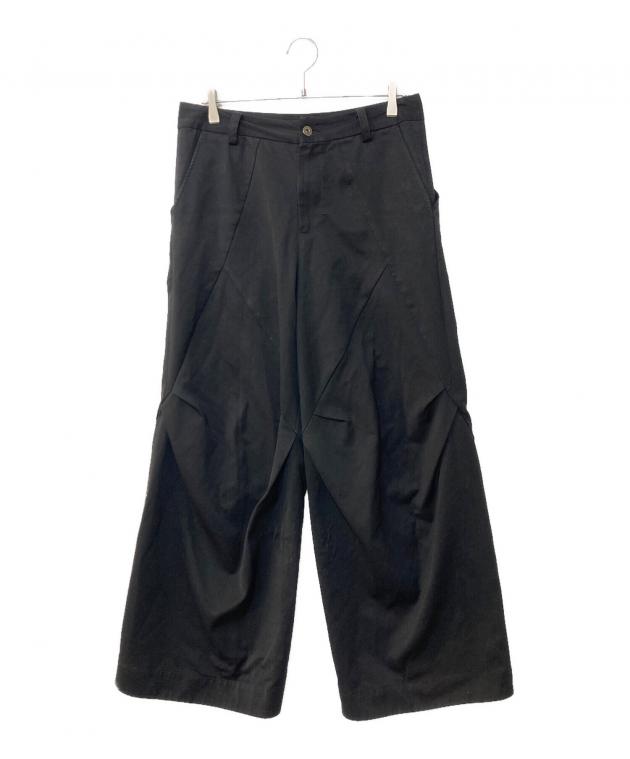 ⭕*️様 COMMON/DIVISOR変形ワイドパンツ ブラック サイズ2 テッ 中古・古着通販】COMMON DIVISOR (コモンデバイザー) 変形ワイドパンツ