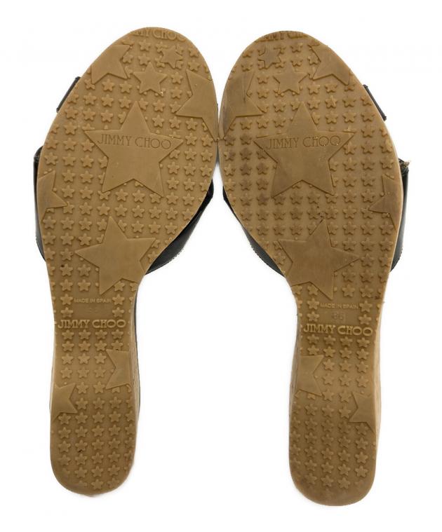 中古・古着通販】JIMMY CHOO (ジミーチュウ) クロスストラップエナメル