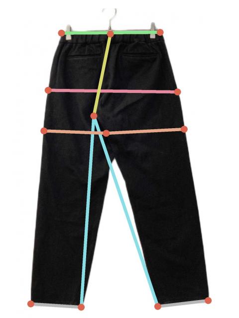 中古・古着通販】COLINA (コリーナ) Sashiko Curve Slacks/手染め