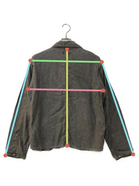 中古・古着通販】COLINA (コリーナ) リネンワークジャケット グレー