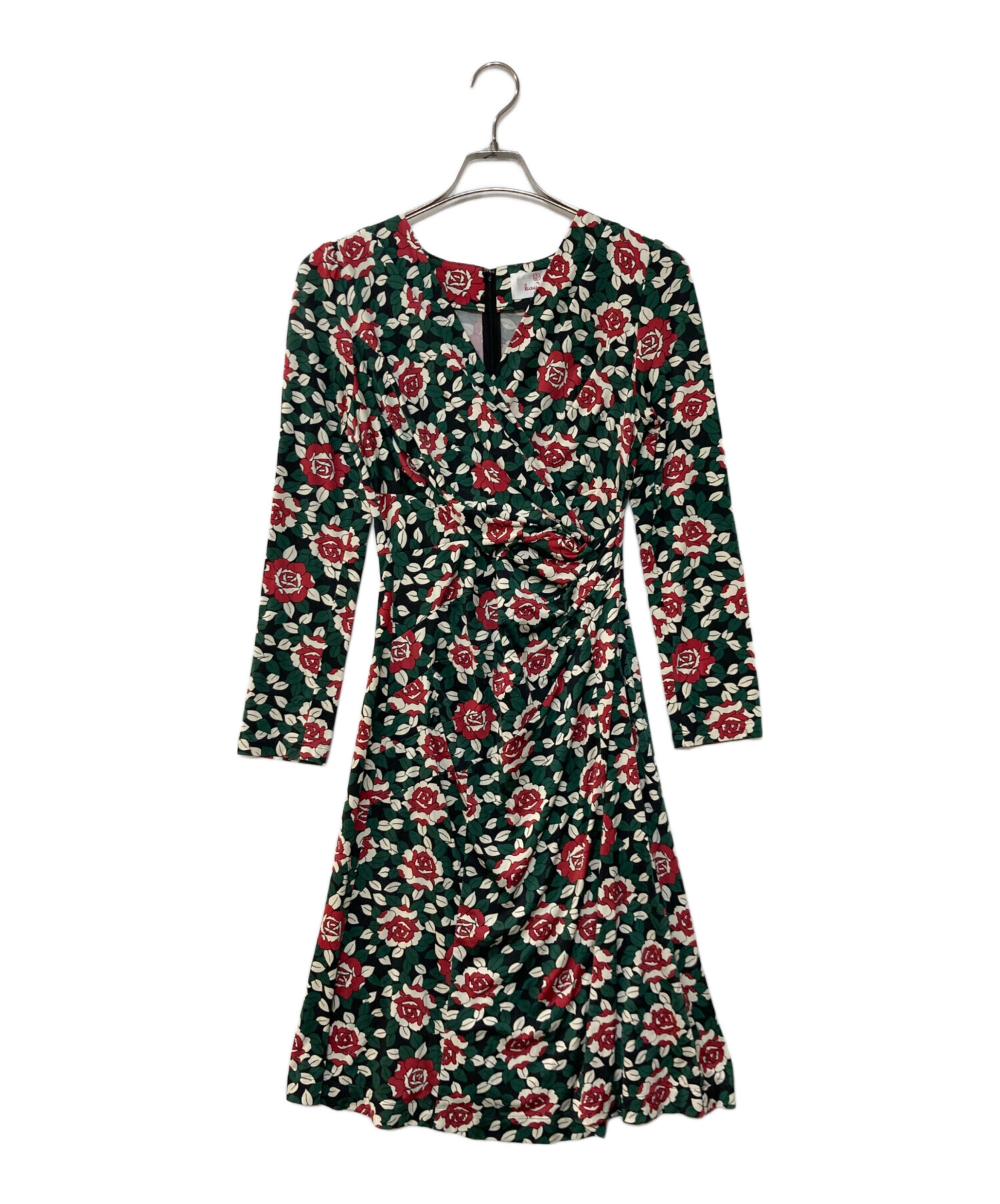 【美品】kayme ケイミー紅ほたるギャザーワンピース　9号 レディース 【美品】kayme ケイミー紅ほたるギャザーワンピース 9号