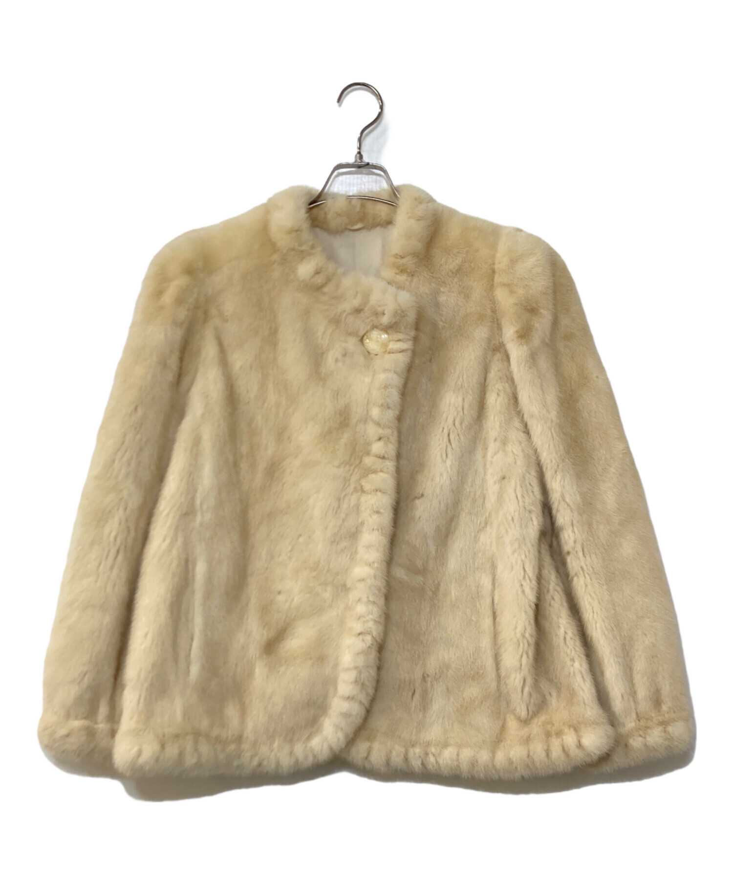 中古・古着通販】SAGA MINK (サガミンク) ファージャケット ホワイト