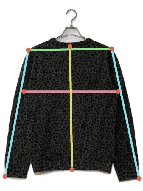 中古・古着通販】GUCCI (グッチ) レオパード カシミヤウールニット