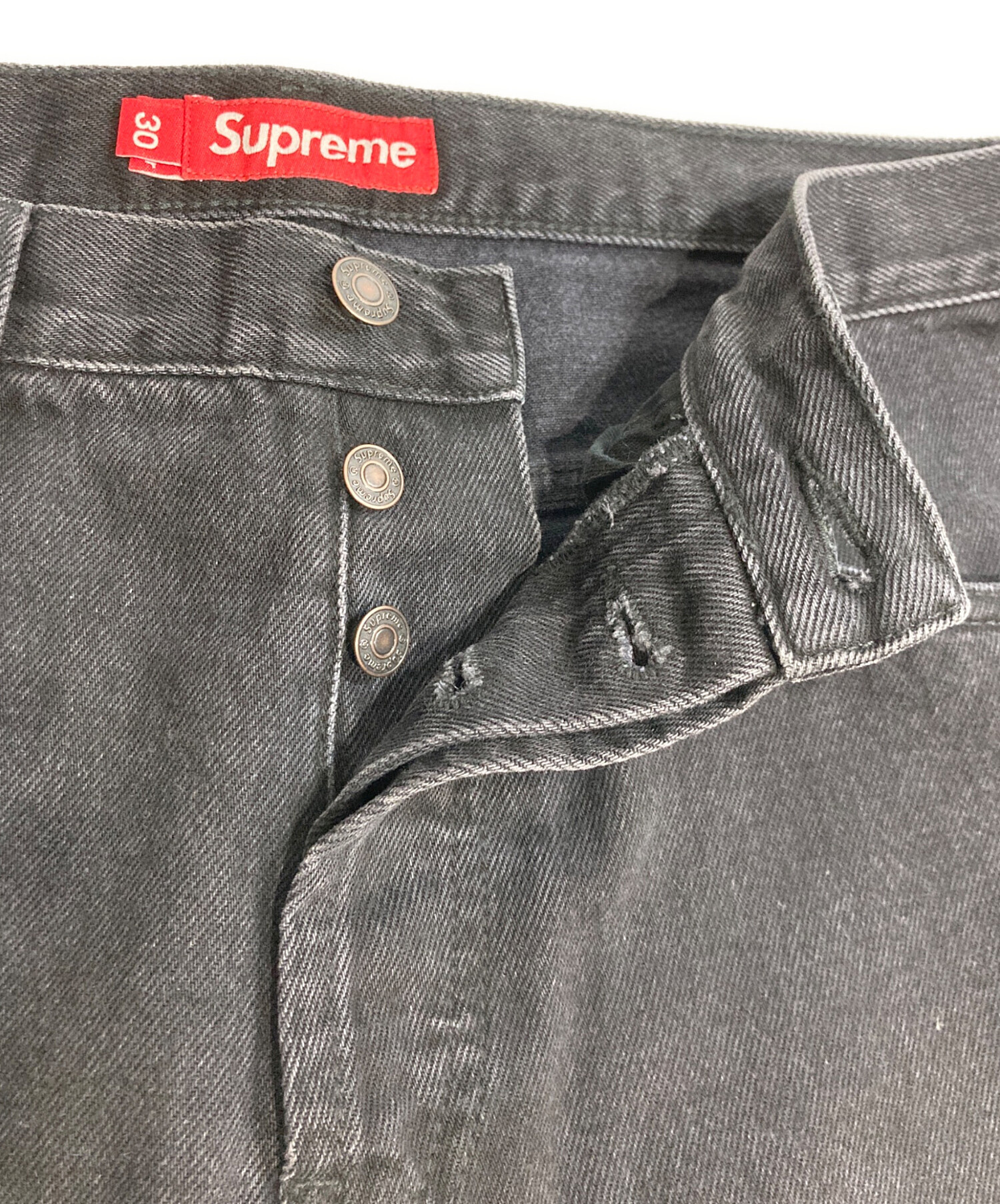 中古・古着通販】Supreme (シュプリーム) Regular Jean ブラック