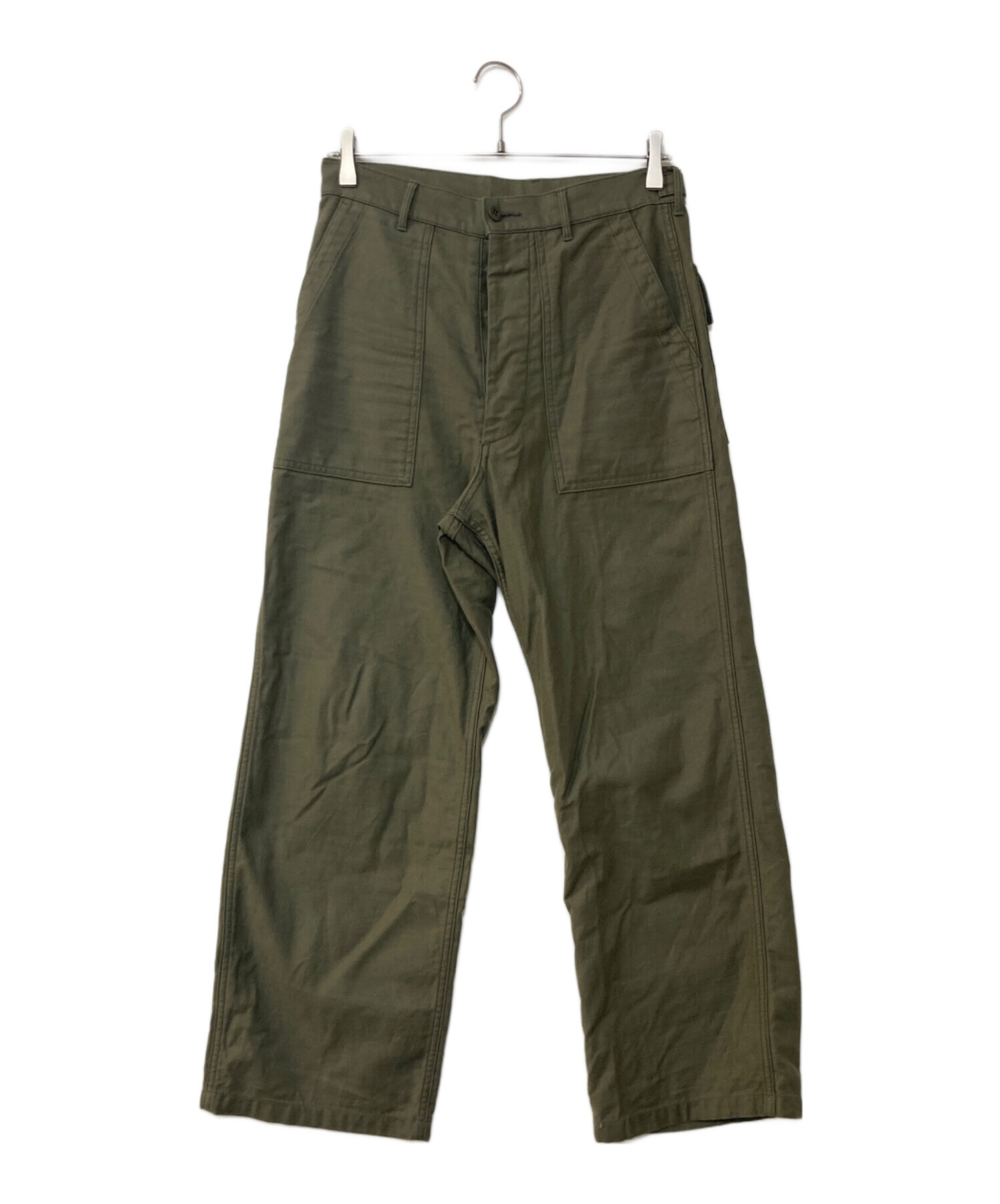 中古・古着通販】HYKE (ハイク) BACK SATIN BAKER PANTS ベイカー