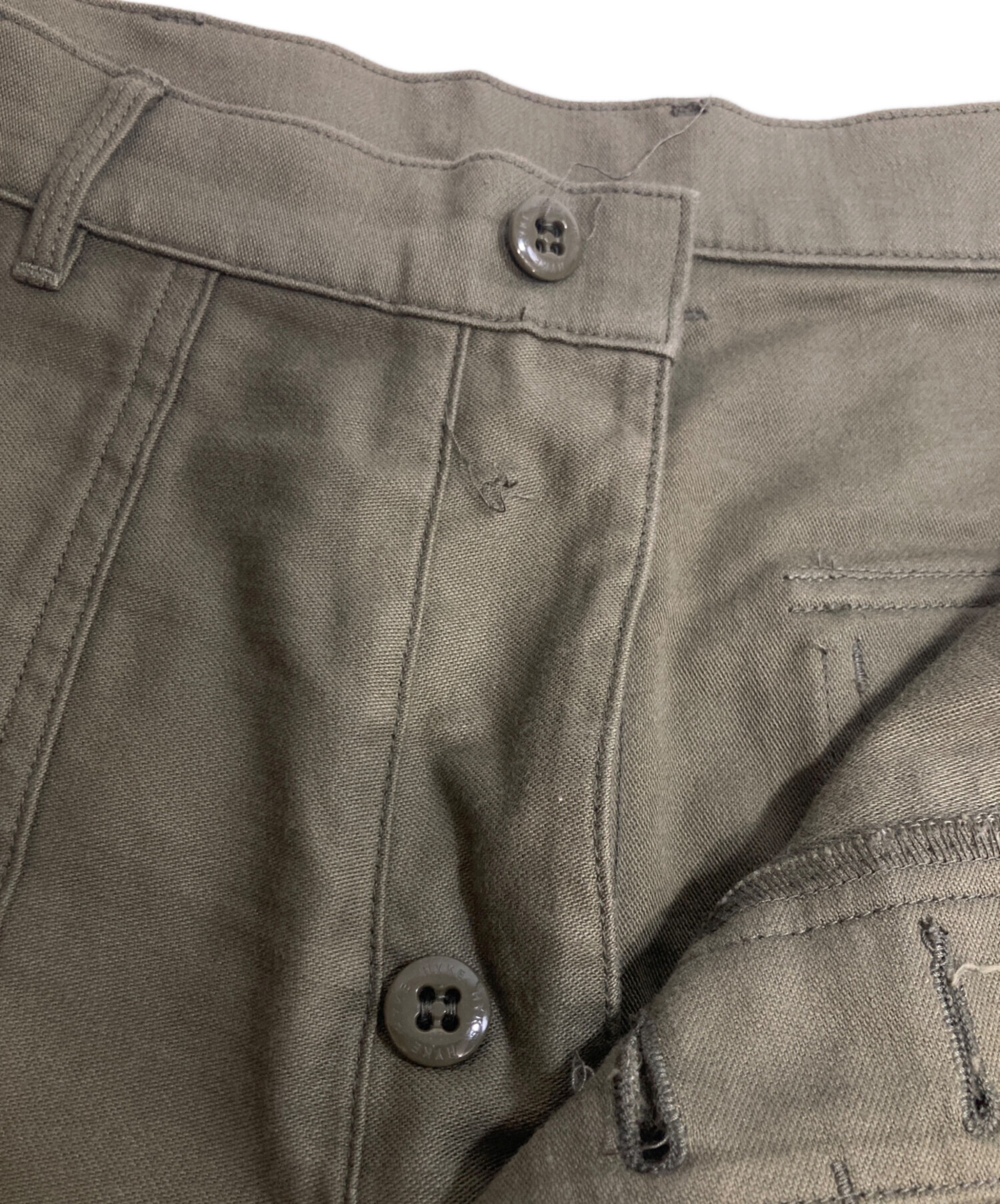中古・古着通販】HYKE (ハイク) BACK SATIN BAKER PANTS ベイカー