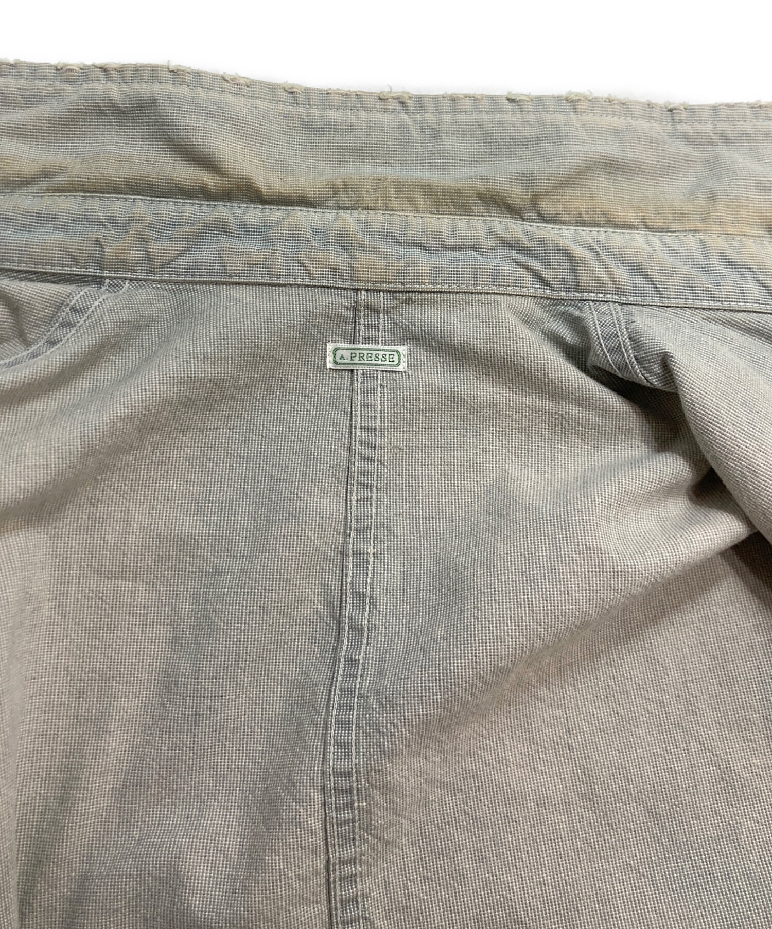中古・古着通販】A.PRESSE (アプレッセ) Indigo Pin Check Coverall