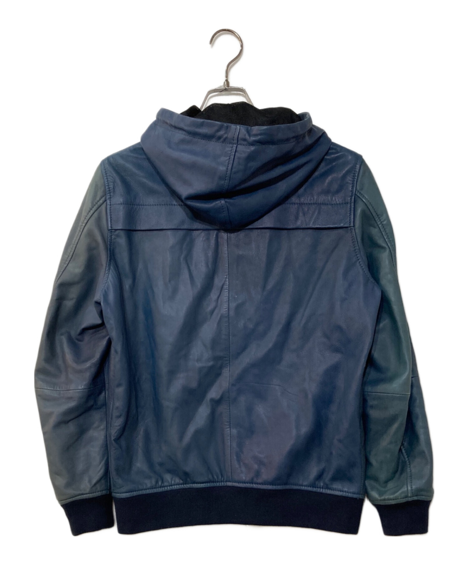 中古・古着通販】DIESEL (ディーゼル) シープスキン フーデットレザー
