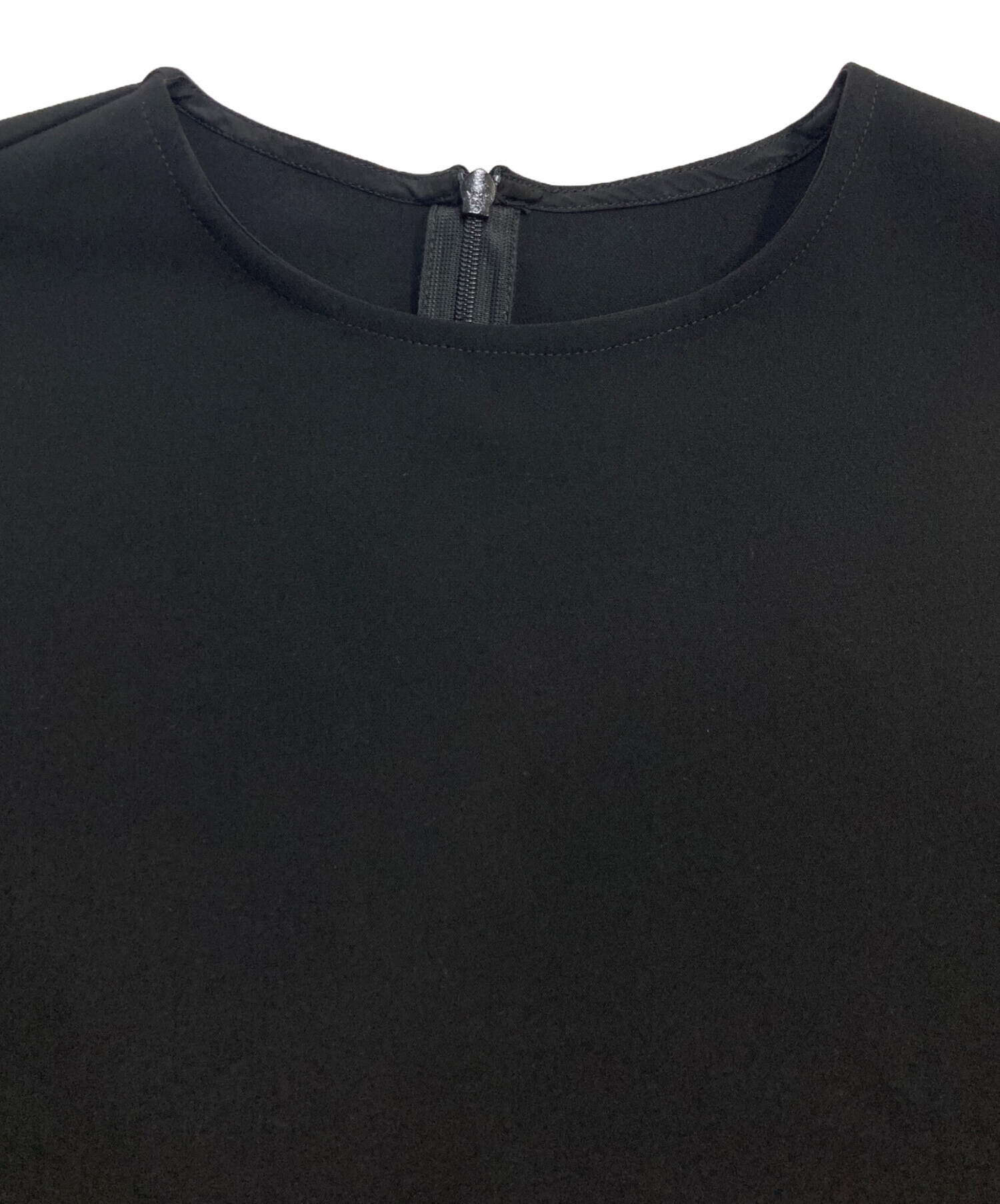 トップス BLUELEA Hem tulle docking pullover BLACK 中古・古着通販】Bluelea (ブルレア) Hem tulle docking pullover