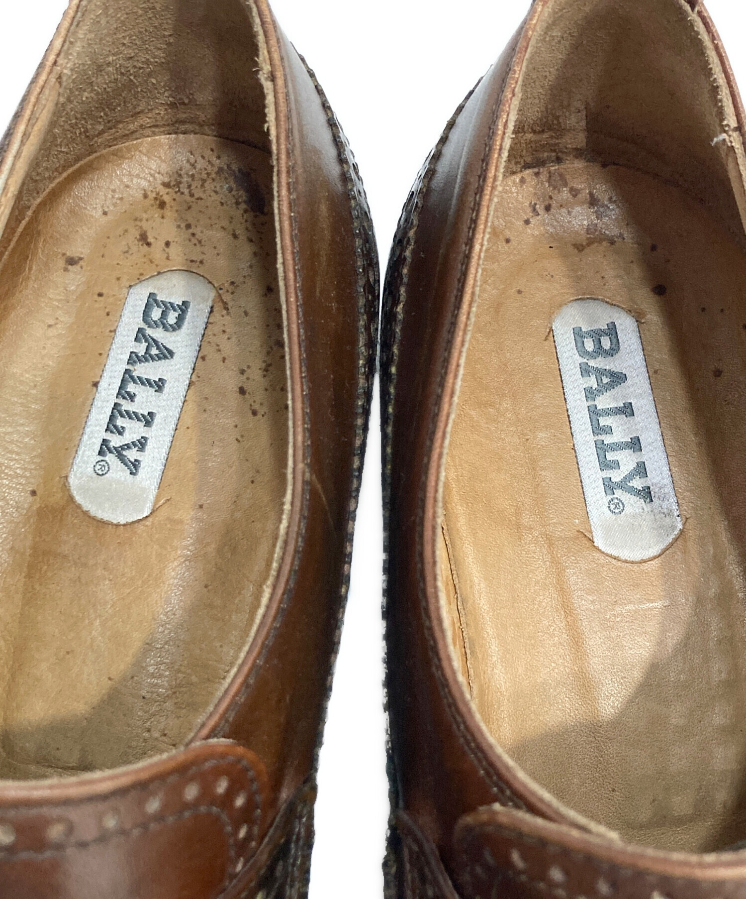 中古・古着通販】BALLY (バリー) ウィングチップローファー ブラウン