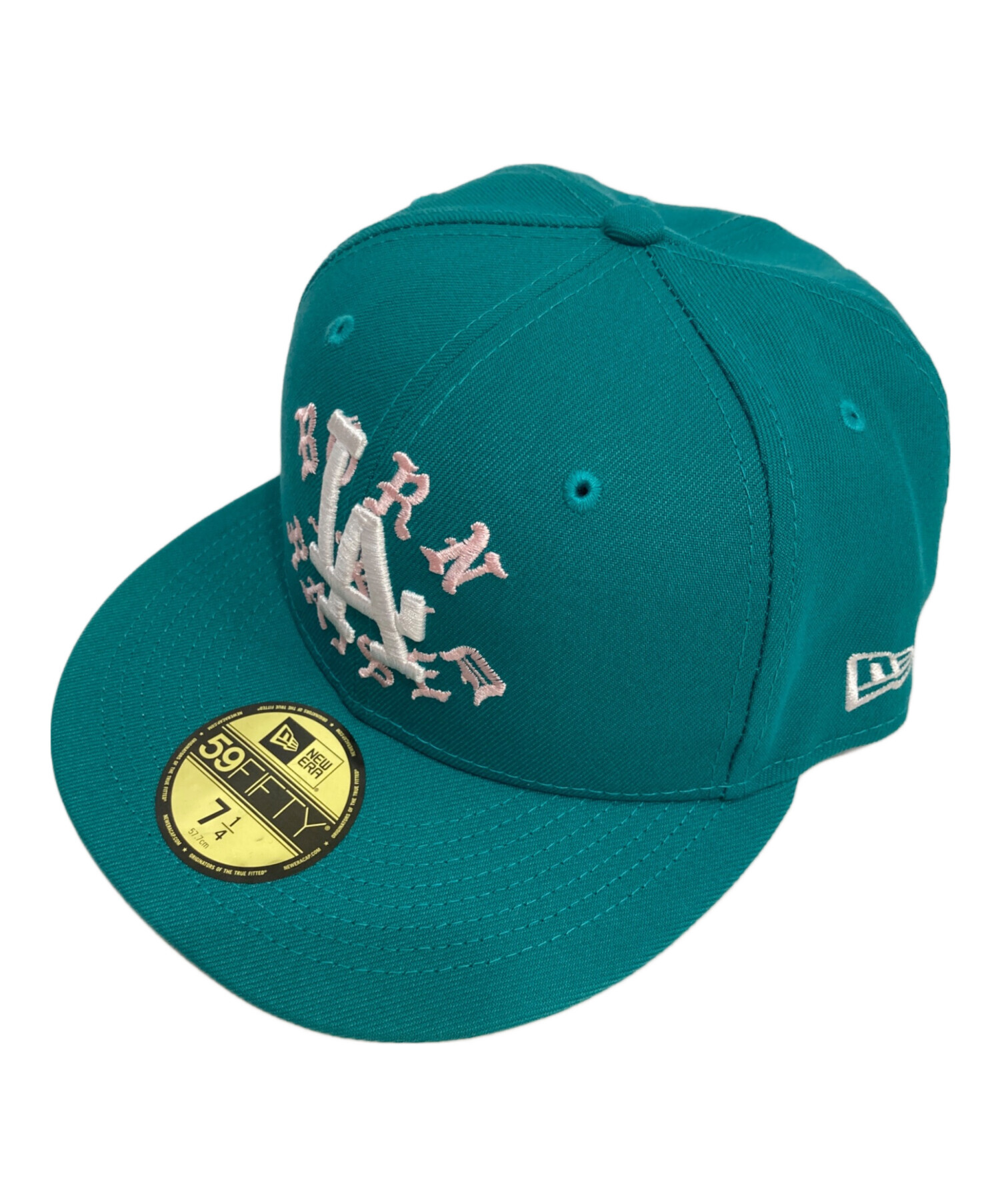 ナイキ 帽子 刺繍ビッグロゴ コットンキャップ グリーン 緑 紫 USA古着 中古・古着通販】New Era (ニューエラ) NIKE (ナイキ) BORN X RAISED