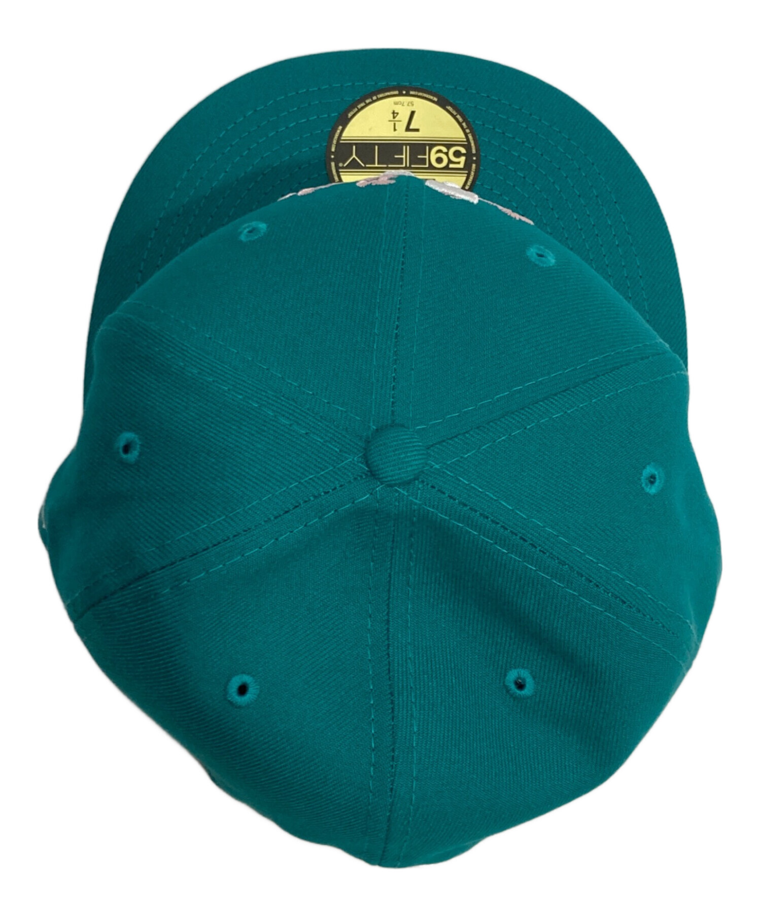 ナイキ 帽子 刺繍ビッグロゴ コットンキャップ グリーン 緑 紫 USA古着 中古・古着通販】New Era (ニューエラ) NIKE (ナイキ) BORN X RAISED