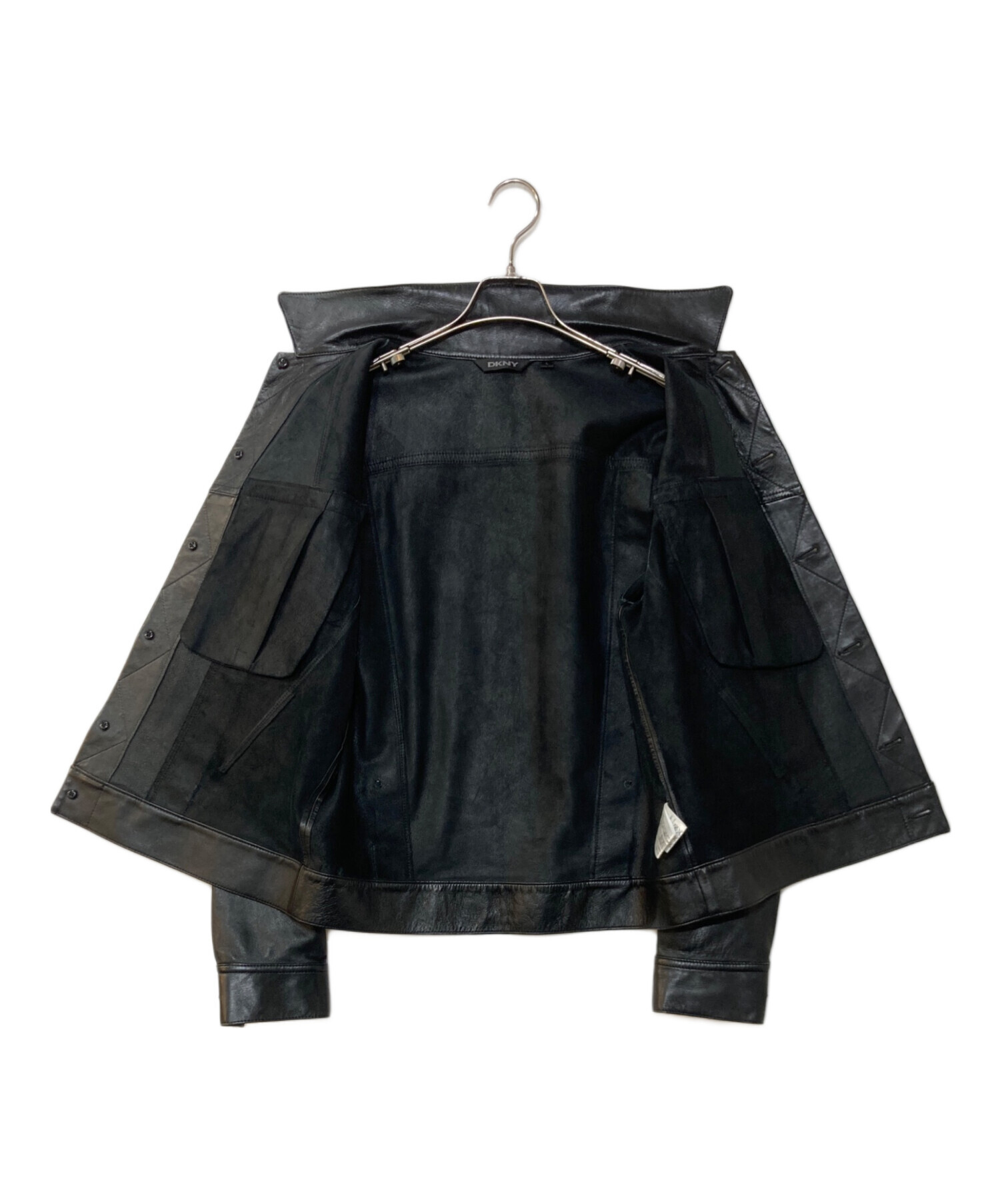 DKNYラムレザージャケット 中古・古着通販】DKNY (ダナキャランニューヨーク) ラムレザー
