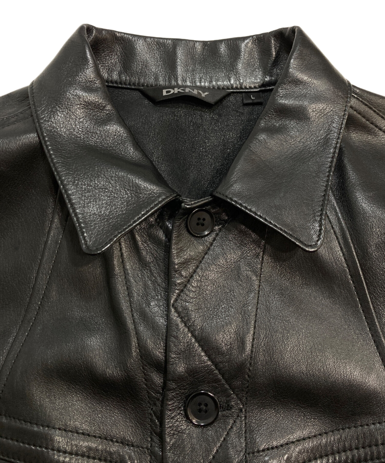 中古・古着通販】DKNY (ダナキャランニューヨーク) ラムレザー