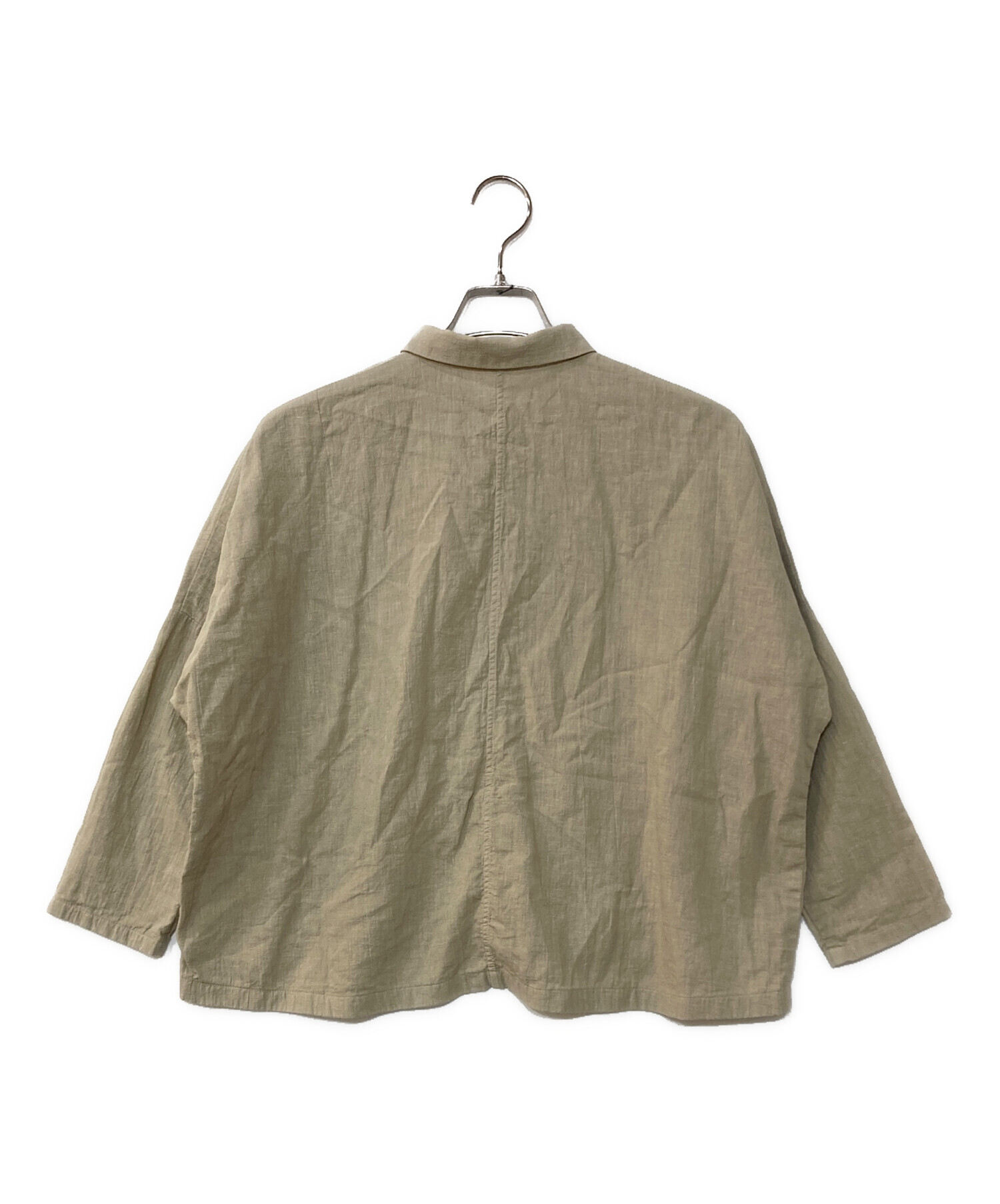 evam eva ウォーターリネンシャツ E251T098 中古・古着通販】evam eva (エヴァムエヴァ) water linen shirts