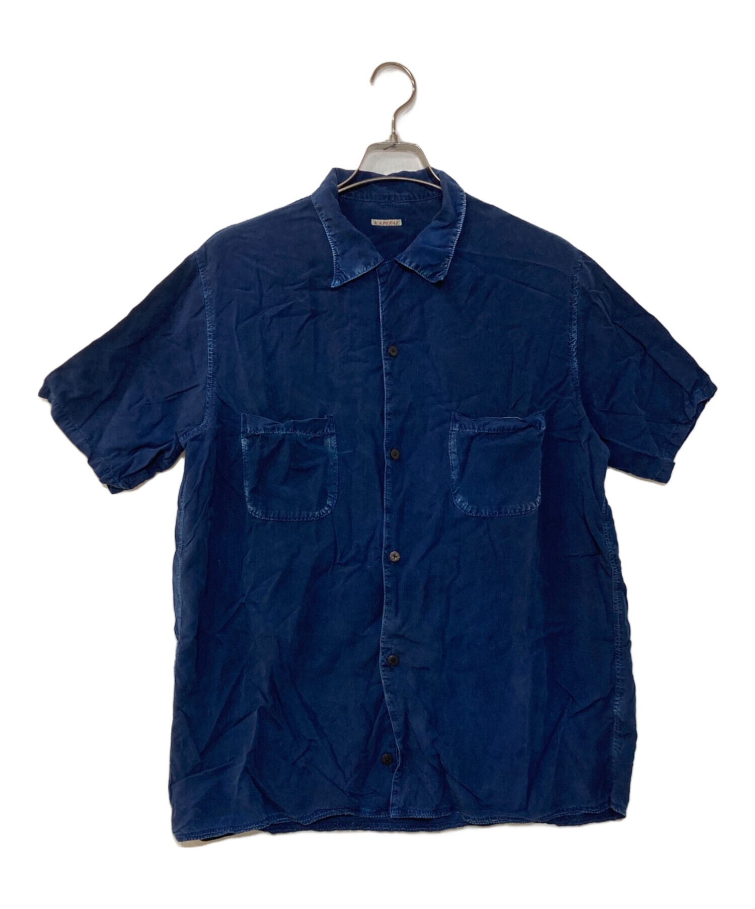 値下げ中4-50 KAPITALキャピタル　半袖シャツインディコリネン 中古・古着通販】KAPITAL (キャピタル) インディゴ染めレーヨン