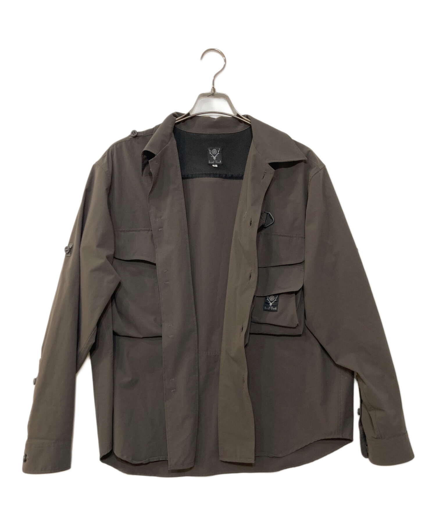 South2west8 カジュアルシャツ L チャコールグレー 【古着】【中古】 中古・古着通販】south2 west8 (サウスツー ウエストエイト) Tenkara