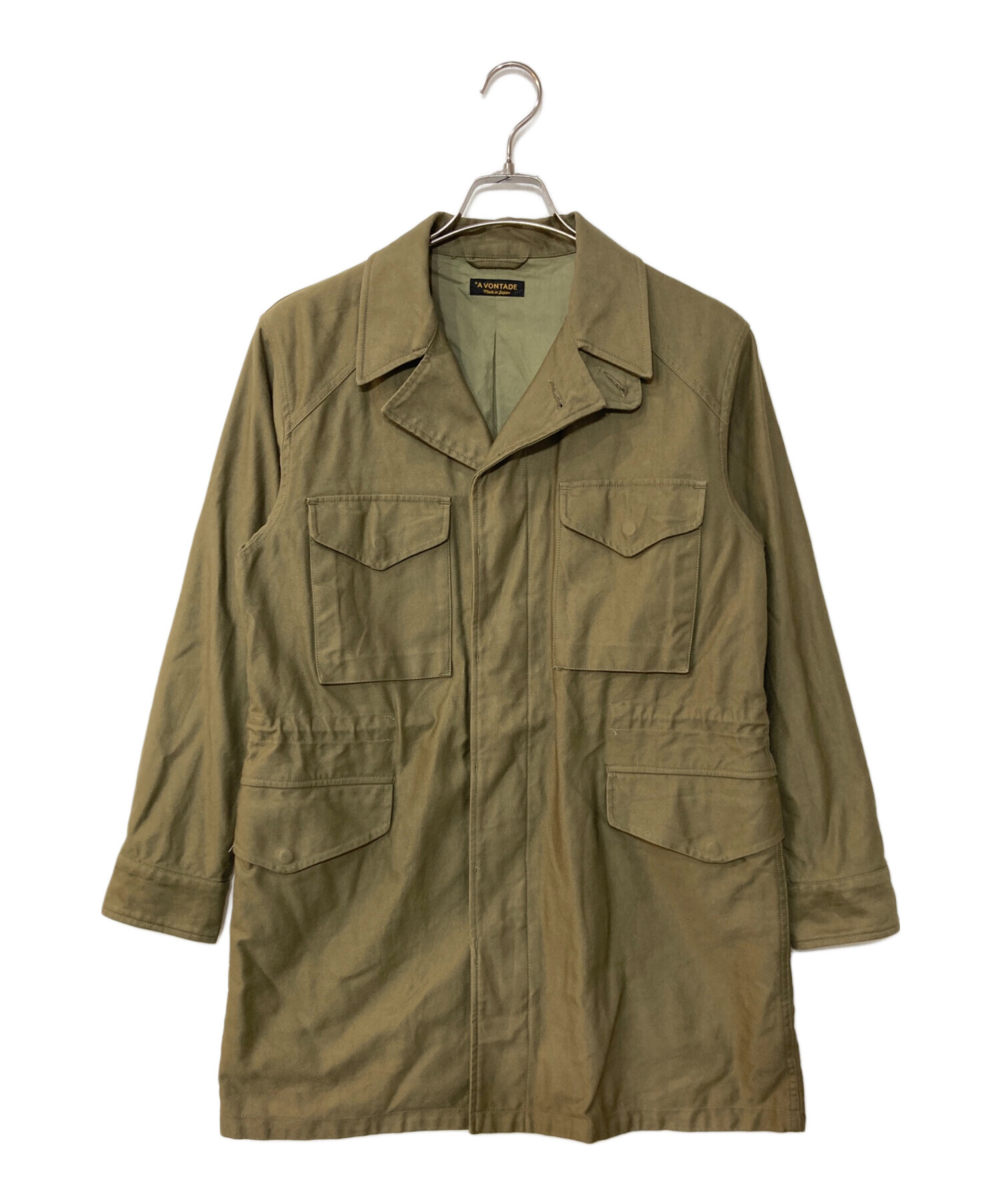 美品！A VONTADE オイルド フィールドジャケット S 濃緑 アボンタージ 中古・古着通販】A vontade (アボンタージ) M-43 フィールドジャケット