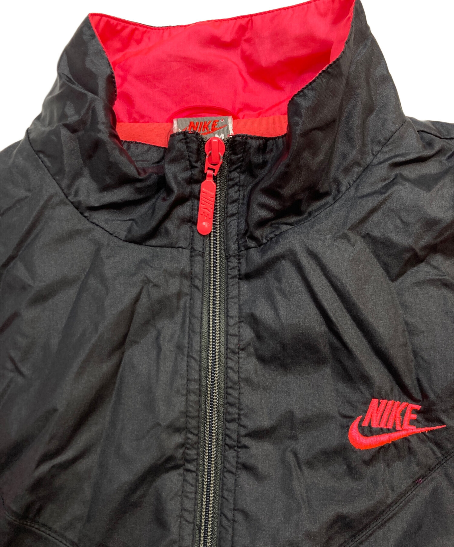 中古・古着通販】NIKE (ナイキ) ナイロンジャケット ブラック×パープル
