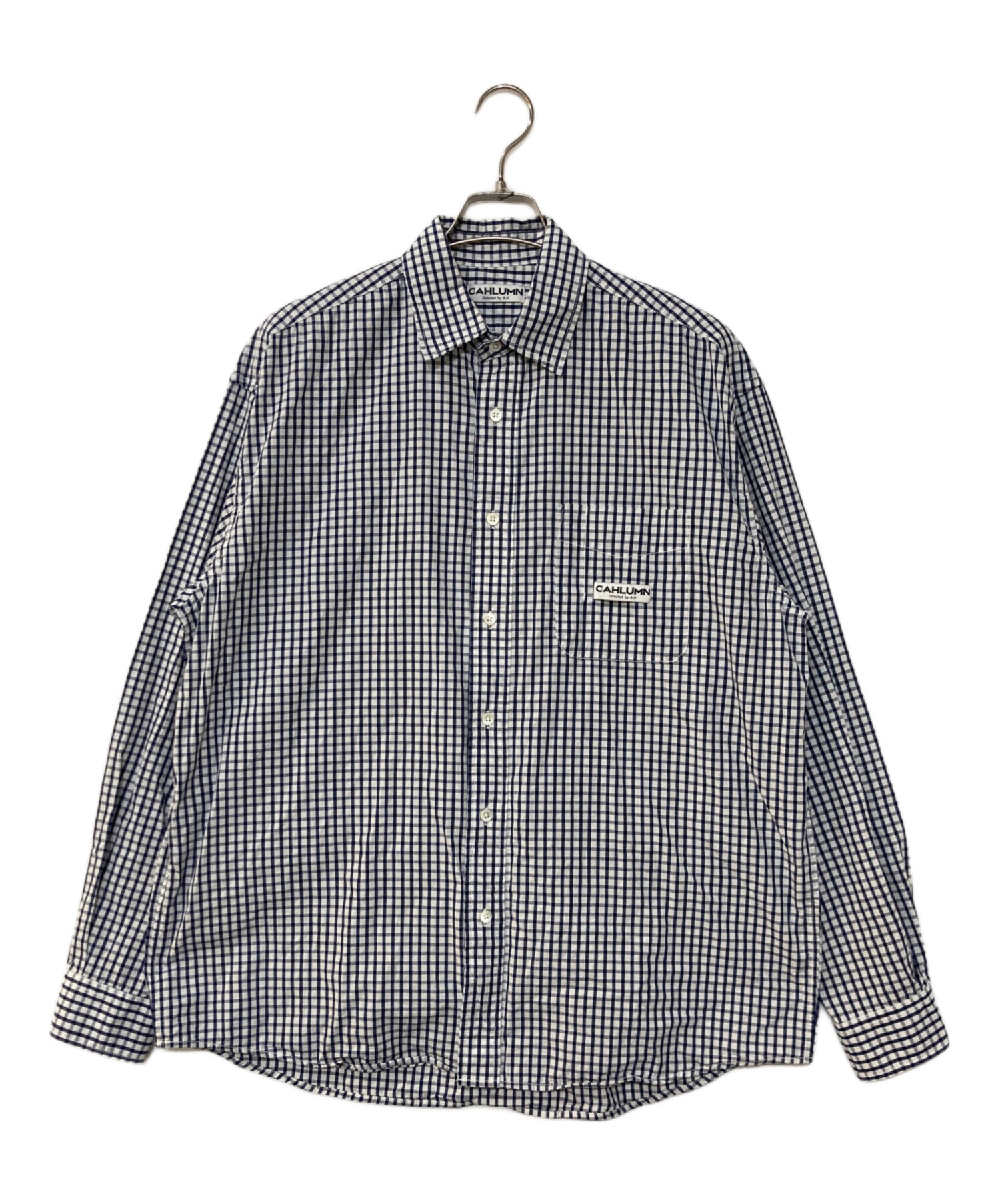 中古・古着通販】CAHLUMN (カウラム) Magazine Pocket Broad Shirt