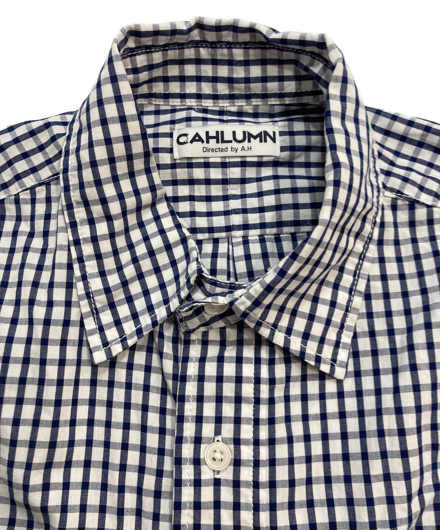 中古・古着通販】CAHLUMN (カウラム) Magazine Pocket Broad Shirt