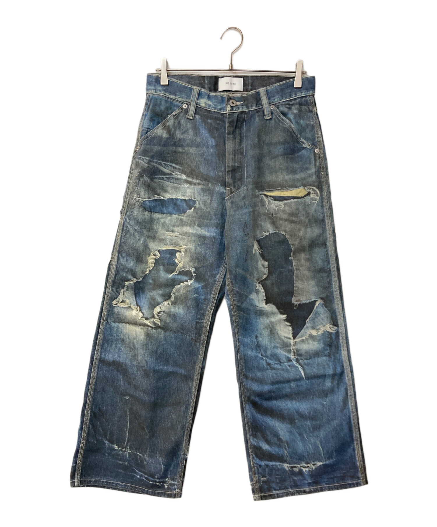 中古・古着通販】soerte (ソエルテ) トロンプルイユディストレスト