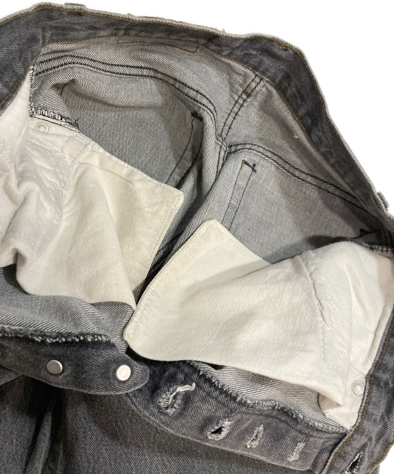 中古・古着通販】LEVI'S (リーバイス) 501デニムパンツ グレー サイズ