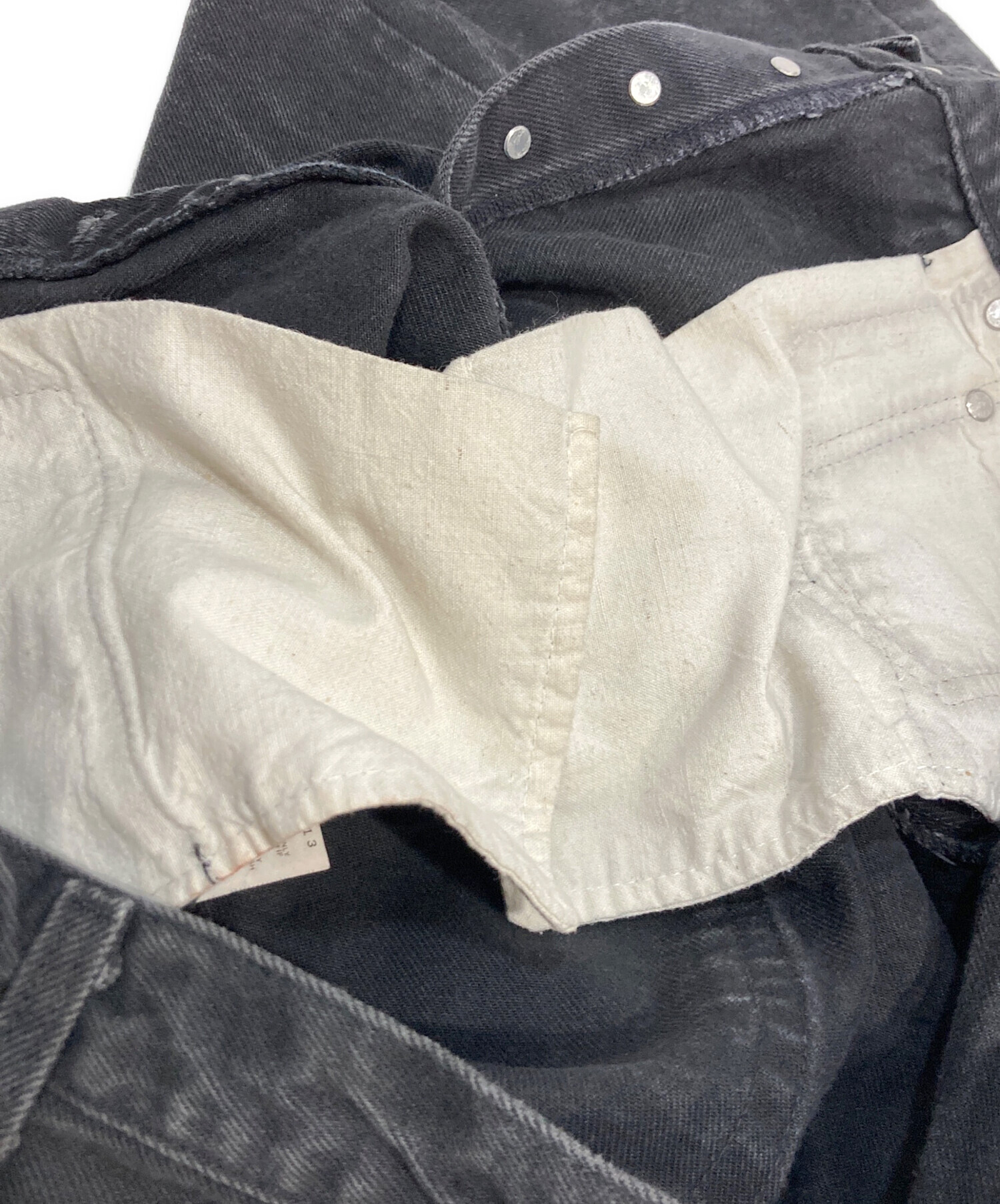 中古・古着通販】LEVI'S (リーバイス) 501デニムパンツ ブラック