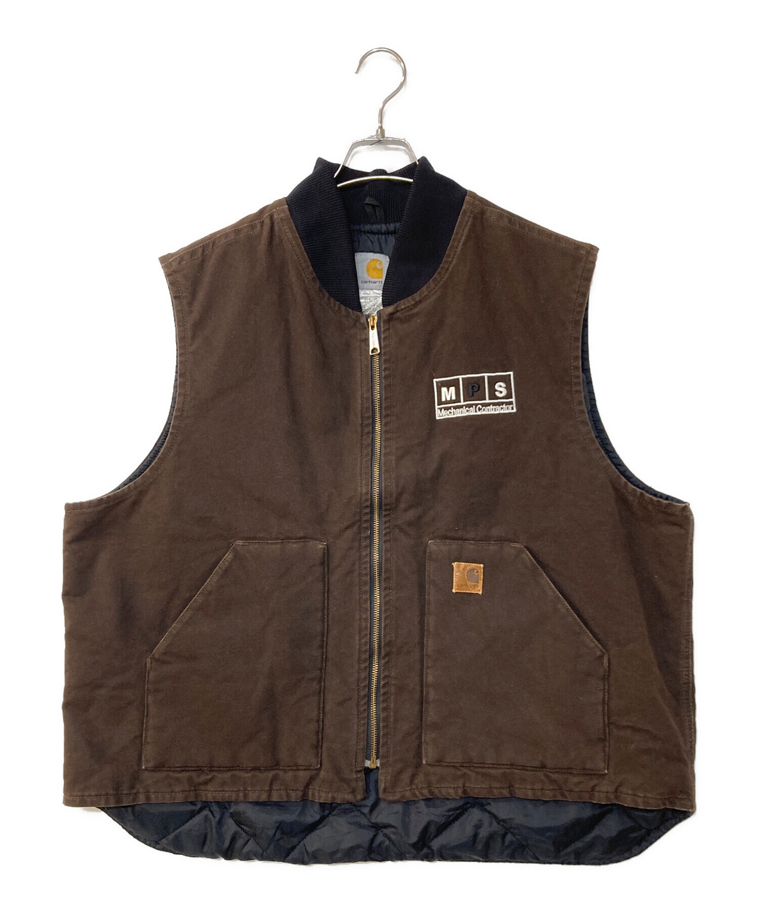 中古・古着通販】CarHartt (カーハート) ダックベスト ブラウン サイズ
