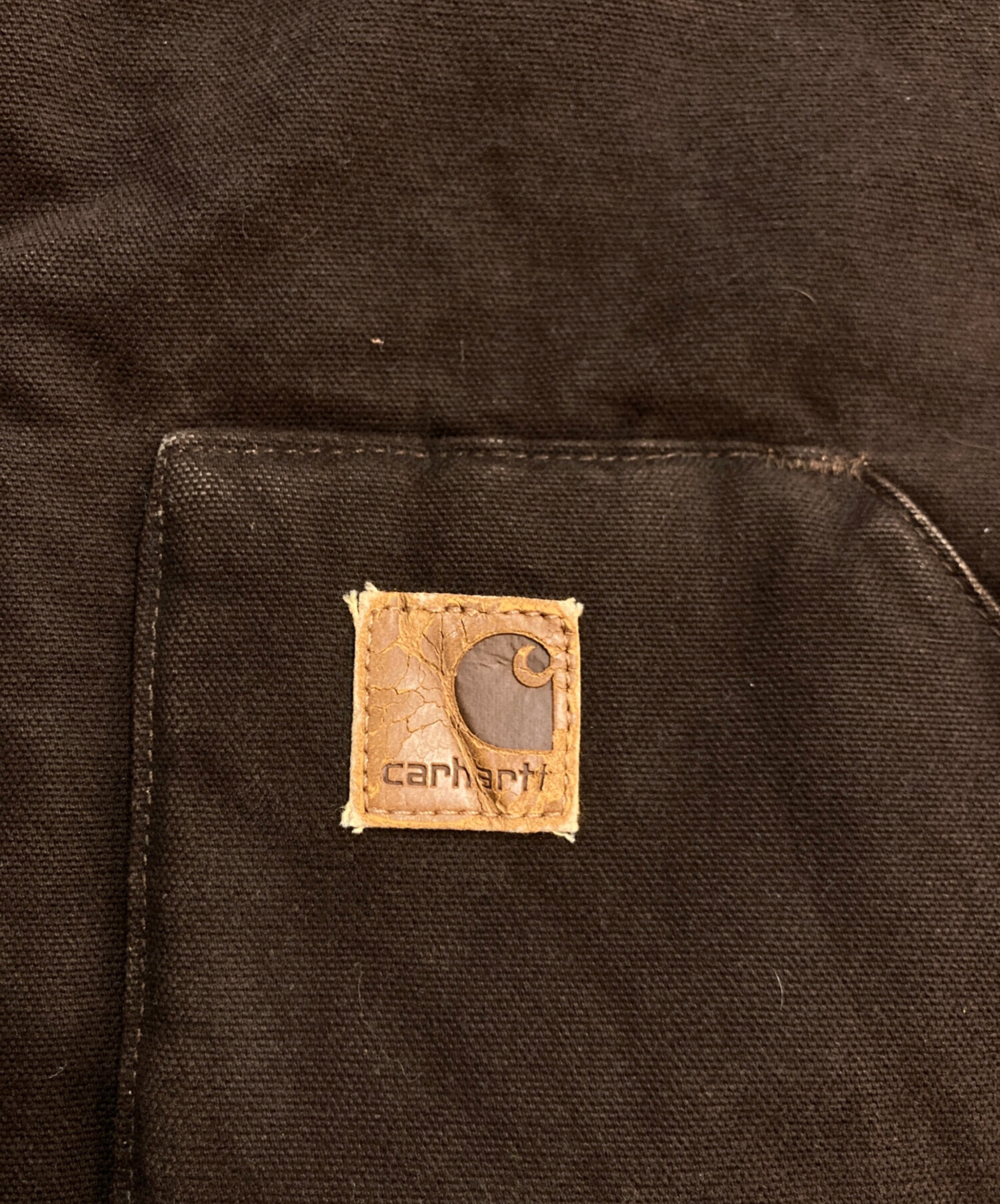 中古・古着通販】CarHartt (カーハート) ダックベスト ブラウン サイズ