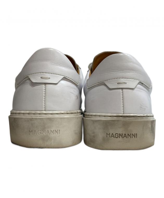 中古・古着通販】MAGNANNI (マグナーニ) レザースニーカー ホワイト