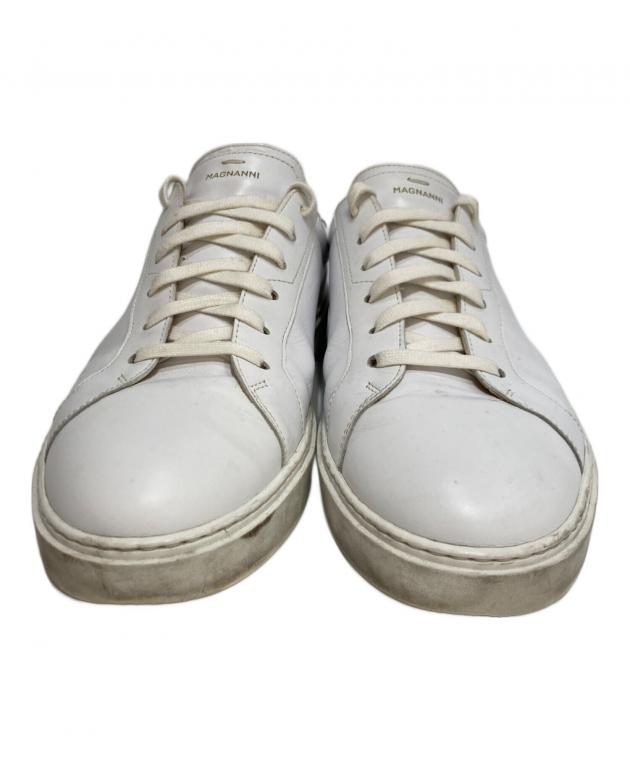 中古・古着通販】MAGNANNI (マグナーニ) レザースニーカー ホワイト