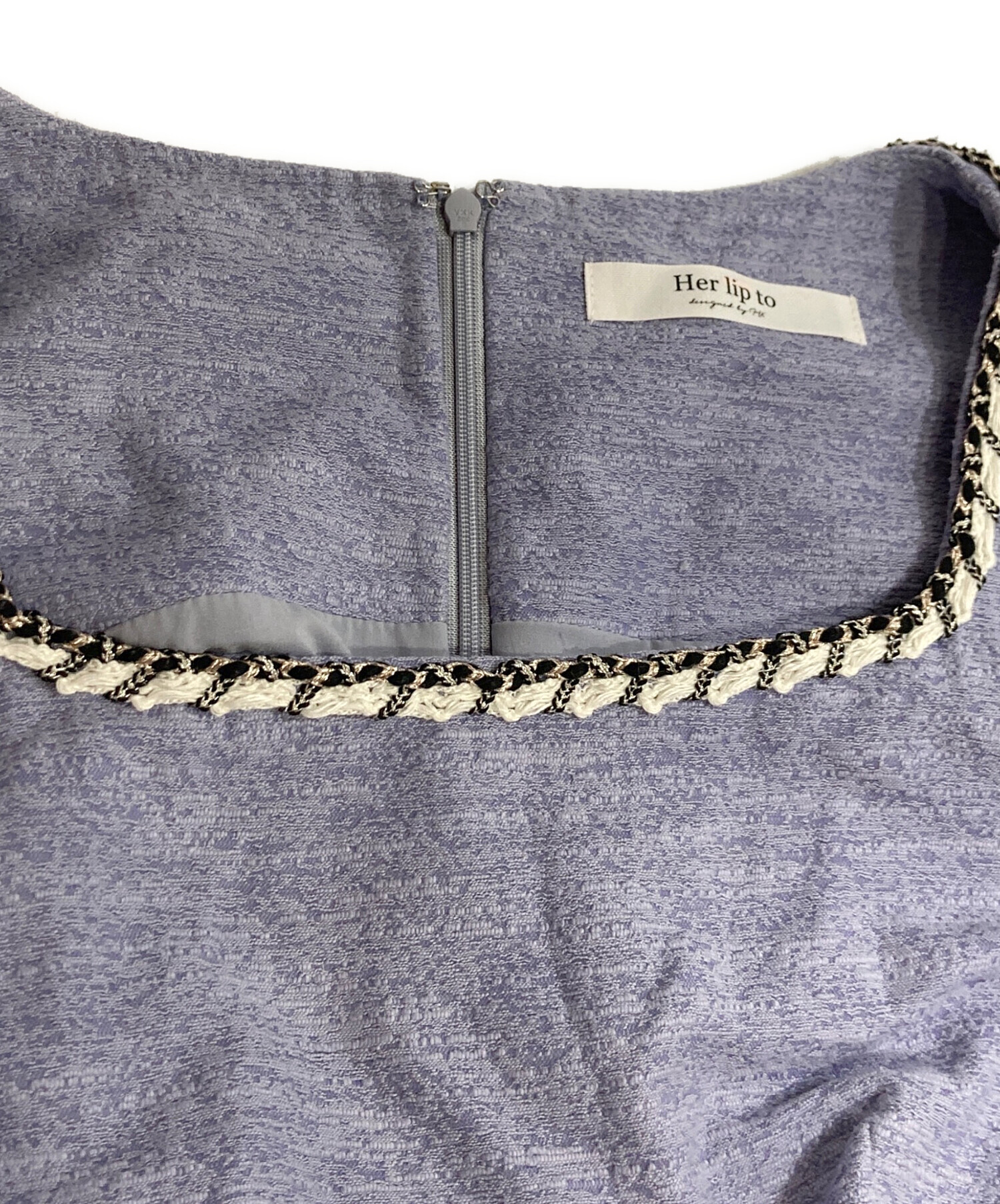 中古・古着通販】Her lip to (ハーリップトゥ) Monaco Tweed Dress
